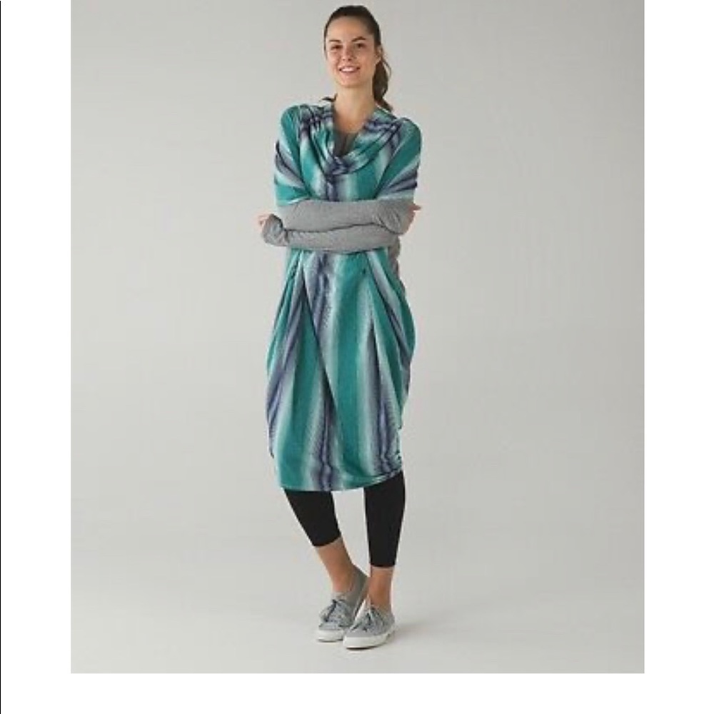 lululemon sage scarf sunset cotton wrap NOWT